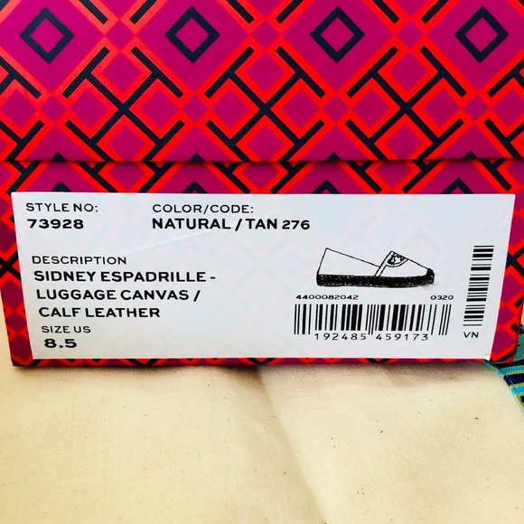 ❌SOLD❌Tory Burch Natural Sidney Espadrille Shoes - Picture 8 of 8